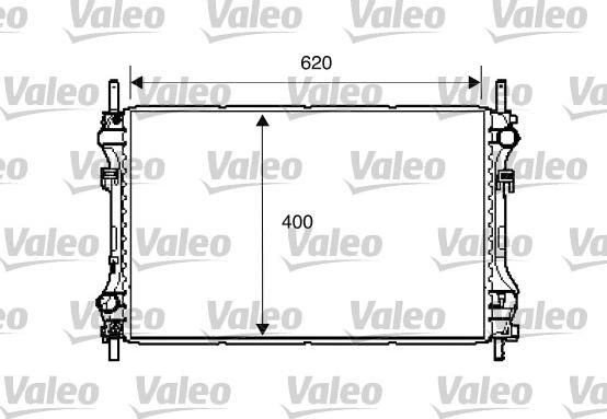 Valeo 734293 - Радиатор, охлаждане на двигателя vvparts.bg