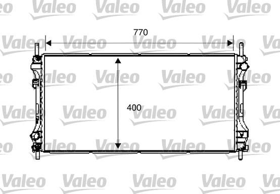 Valeo 734292 - Радиатор, охлаждане на двигателя vvparts.bg