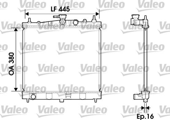 Valeo 734246 - Радиатор, охлаждане на двигателя vvparts.bg