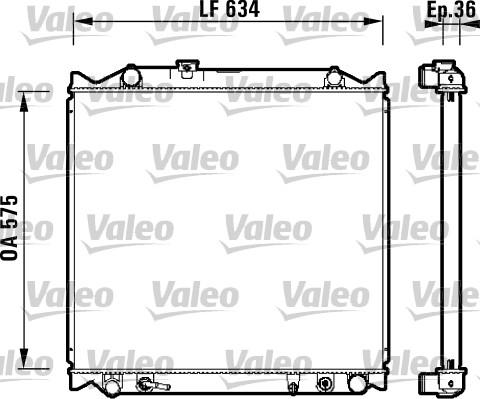 Valeo 734206 - Радиатор, охлаждане на двигателя vvparts.bg