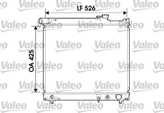 Valeo 734214 - Радиатор, охлаждане на двигателя vvparts.bg