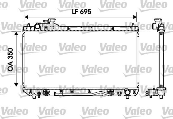 Valeo 734217 - Радиатор, охлаждане на двигателя vvparts.bg