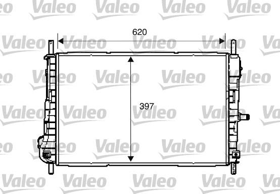 Valeo 734288 - Радиатор, охлаждане на двигателя vvparts.bg