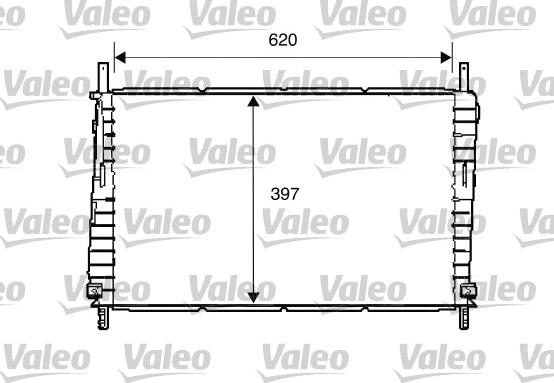 Valeo 734287 - Радиатор, охлаждане на двигателя vvparts.bg