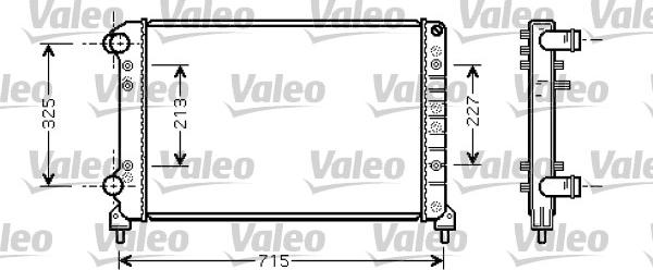 Valeo 734226 - Радиатор, охлаждане на двигателя vvparts.bg