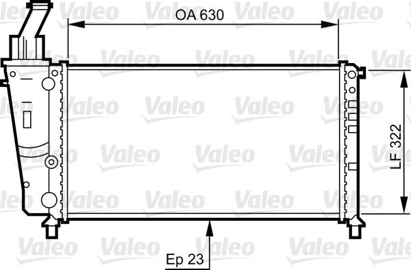 Valeo 734221 - Радиатор, охлаждане на двигателя vvparts.bg