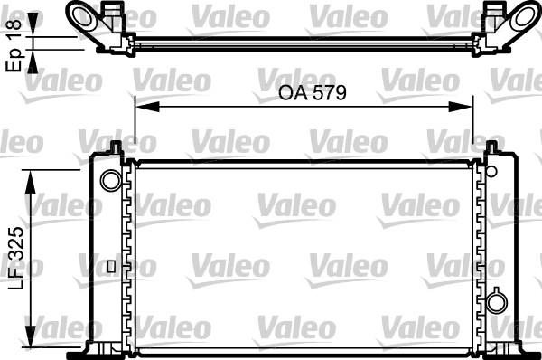 Valeo 734228 - Радиатор, охлаждане на двигателя vvparts.bg