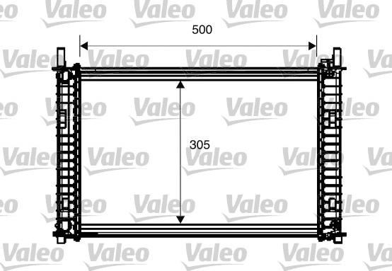 Valeo 734274 - Радиатор, охлаждане на двигателя vvparts.bg