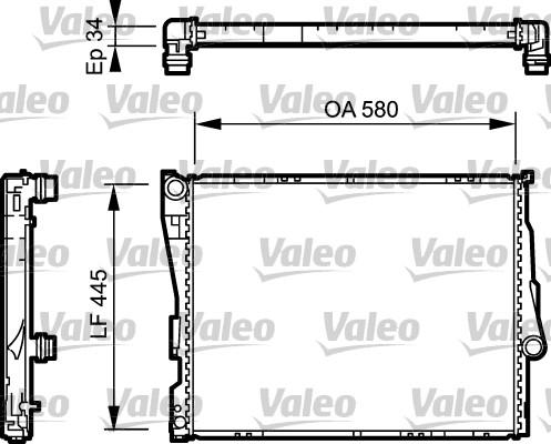 Valeo 734276 - Радиатор, охлаждане на двигателя vvparts.bg