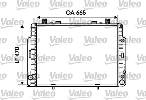 Valeo 734794 - Радиатор, охлаждане на двигателя vvparts.bg