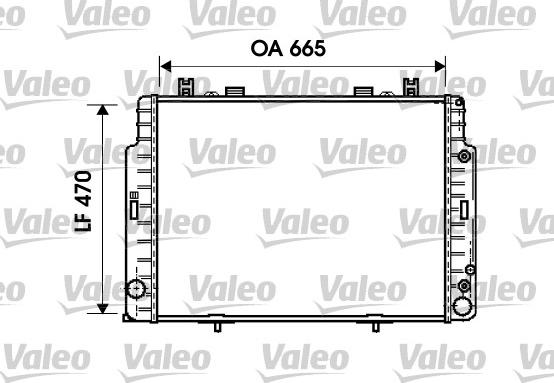 Valeo 734795 - Радиатор, охлаждане на двигателя vvparts.bg