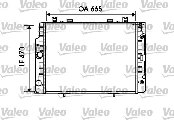 Valeo 734793 - Радиатор, охлаждане на двигателя vvparts.bg