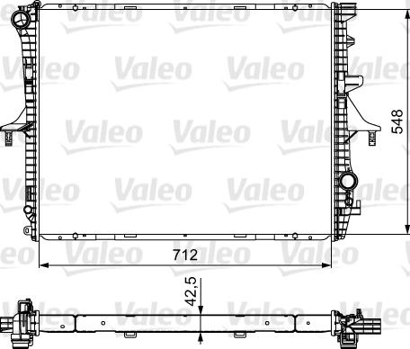 Valeo 734740 - Радиатор, охлаждане на двигателя vvparts.bg