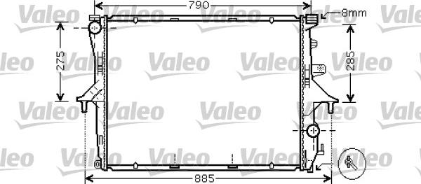 Valeo 734741 - Радиатор, охлаждане на двигателя vvparts.bg