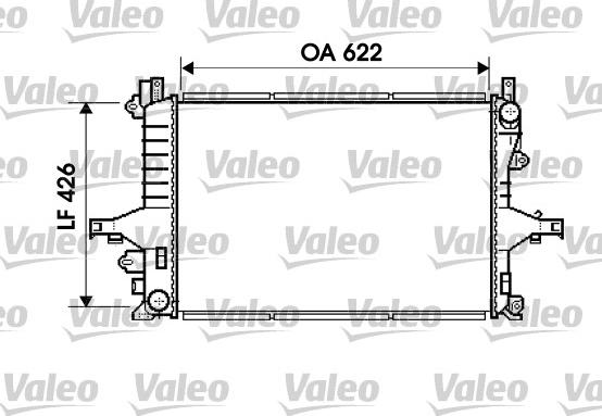 Valeo 734719 - Радиатор, охлаждане на двигателя vvparts.bg