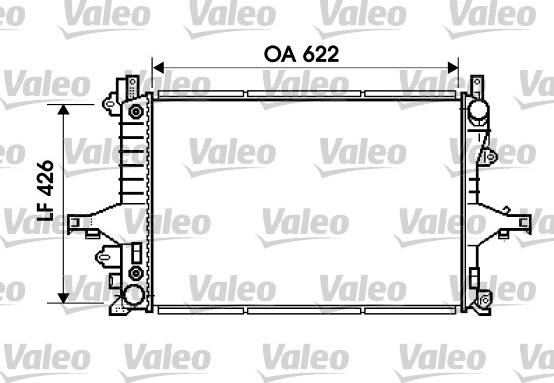 Valeo 734720 - Радиатор, охлаждане на двигателя vvparts.bg