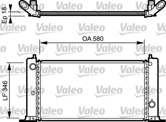 Valeo 734770 - Радиатор, охлаждане на двигателя vvparts.bg