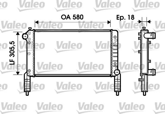 Valeo 734771 - Радиатор, охлаждане на двигателя vvparts.bg