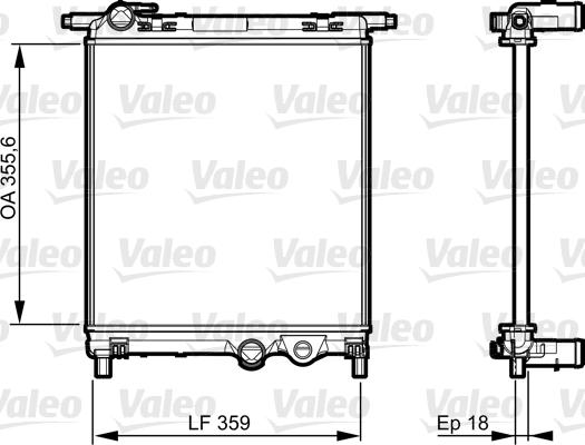 Valeo 735469 - Радиатор, охлаждане на двигателя vvparts.bg