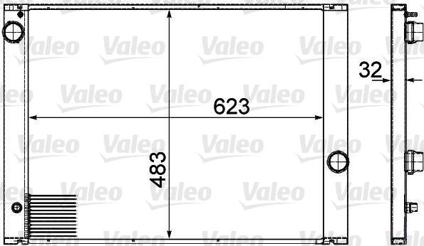 Valeo 735477 - Радиатор, охлаждане на двигателя vvparts.bg