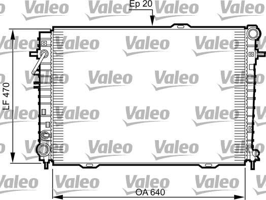 Valeo 735507 - Радиатор, охлаждане на двигателя vvparts.bg