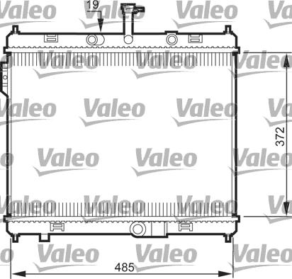 Valeo 735515 - Радиатор, охлаждане на двигателя vvparts.bg