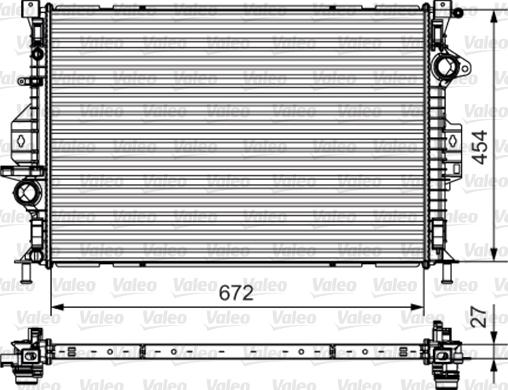 Valeo 735601 - Радиатор, охлаждане на двигателя vvparts.bg