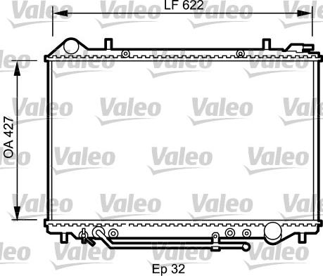 Valeo 735095 - Радиатор, охлаждане на двигателя vvparts.bg