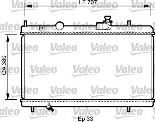 Valeo 735068 - Радиатор, охлаждане на двигателя vvparts.bg