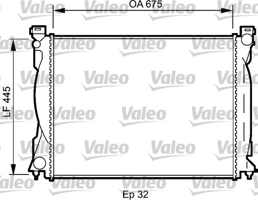 Valeo 735031 - Радиатор, охлаждане на двигателя vvparts.bg