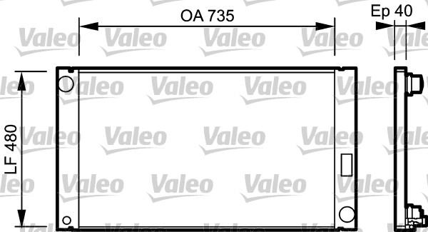 Valeo 735033 - Радиатор, охлаждане на двигателя vvparts.bg