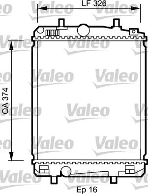 Valeo 735070 - Радиатор, охлаждане на двигателя vvparts.bg