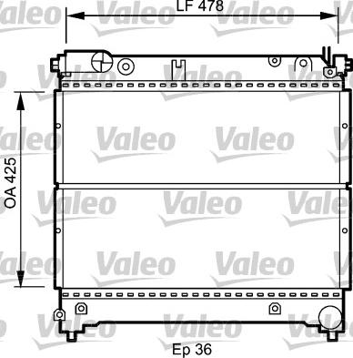 Valeo 735073 - Радиатор, охлаждане на двигателя vvparts.bg