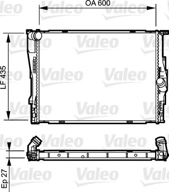 Valeo 735194 - Радиатор, охлаждане на двигателя vvparts.bg