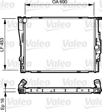 Valeo 735195 - Радиатор, охлаждане на двигателя vvparts.bg