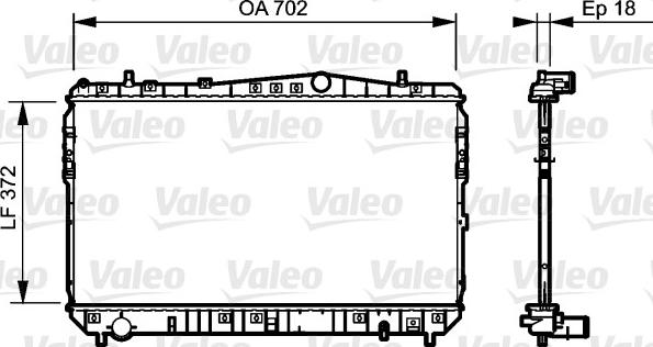 Valeo 735159 - Радиатор, охлаждане на двигателя vvparts.bg