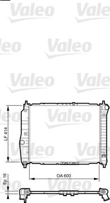 Valeo 735158 - Радиатор, охлаждане на двигателя vvparts.bg