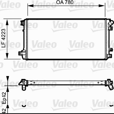 Valeo 735112 - Радиатор, охлаждане на двигателя vvparts.bg