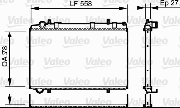 Valeo 735136 - Радиатор, охлаждане на двигателя vvparts.bg