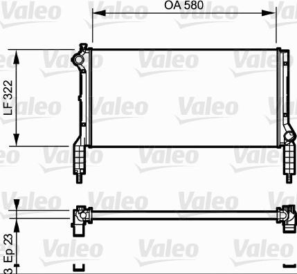 Valeo 735172 - Радиатор, охлаждане на двигателя vvparts.bg