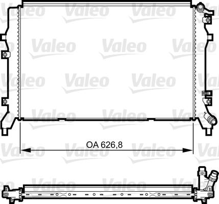 Valeo 735375 - Радиатор, охлаждане на двигателя vvparts.bg