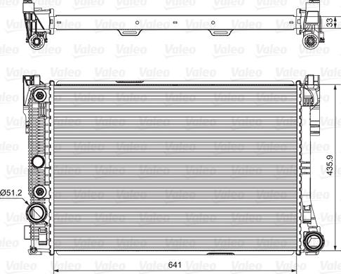 Valeo 735291 - Радиатор, охлаждане на двигателя vvparts.bg