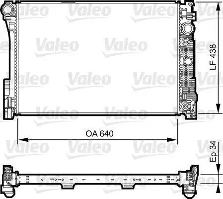 Valeo 735292 - Радиатор, охлаждане на двигателя vvparts.bg