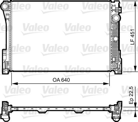 Valeo 735285 - Радиатор, охлаждане на двигателя vvparts.bg