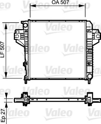 Valeo 735221 - Радиатор, охлаждане на двигателя vvparts.bg