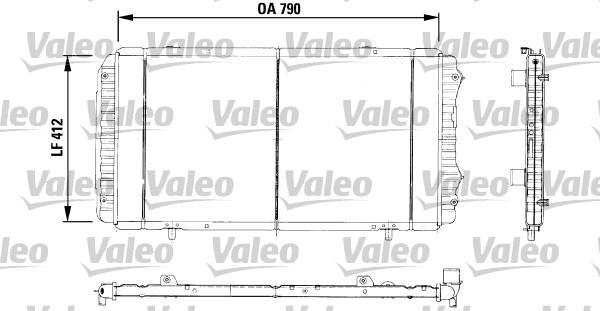 Valeo 730996 - Радиатор, охлаждане на двигателя vvparts.bg