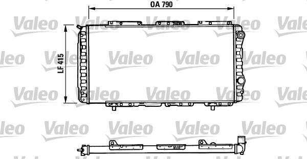 Valeo 730997 - Радиатор, охлаждане на двигателя vvparts.bg