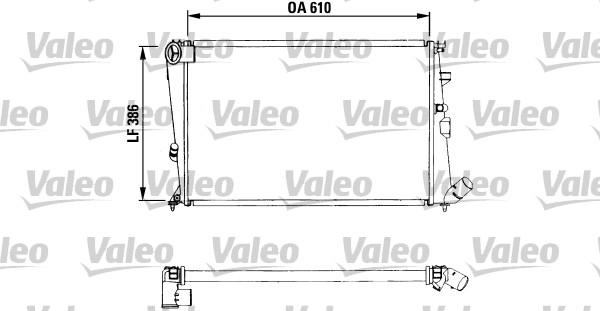 Valeo 730959 - Радиатор, охлаждане на двигателя vvparts.bg