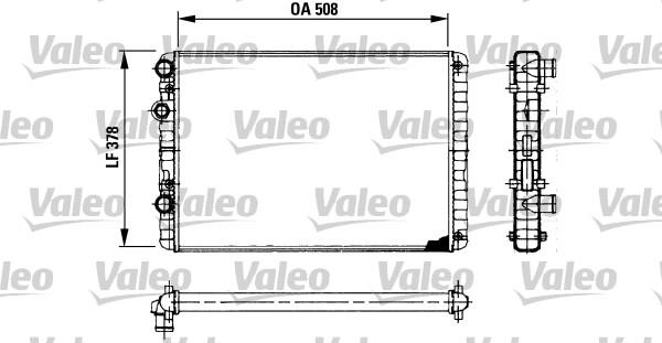 Valeo 730954 - Радиатор, охлаждане на двигателя vvparts.bg