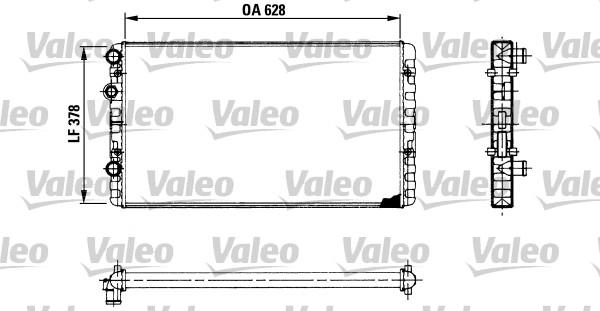 Valeo 730955 - Радиатор, охлаждане на двигателя vvparts.bg